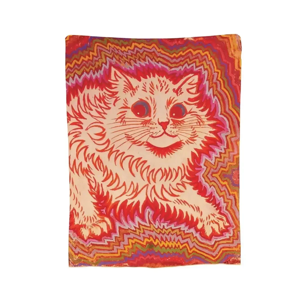cobertor-de-pelucia-quente-louis-wain-com-estampa-de-gato-psicodelico-laranja-para-cama-sala-de-estar-piquenique-viagem-e-sofa