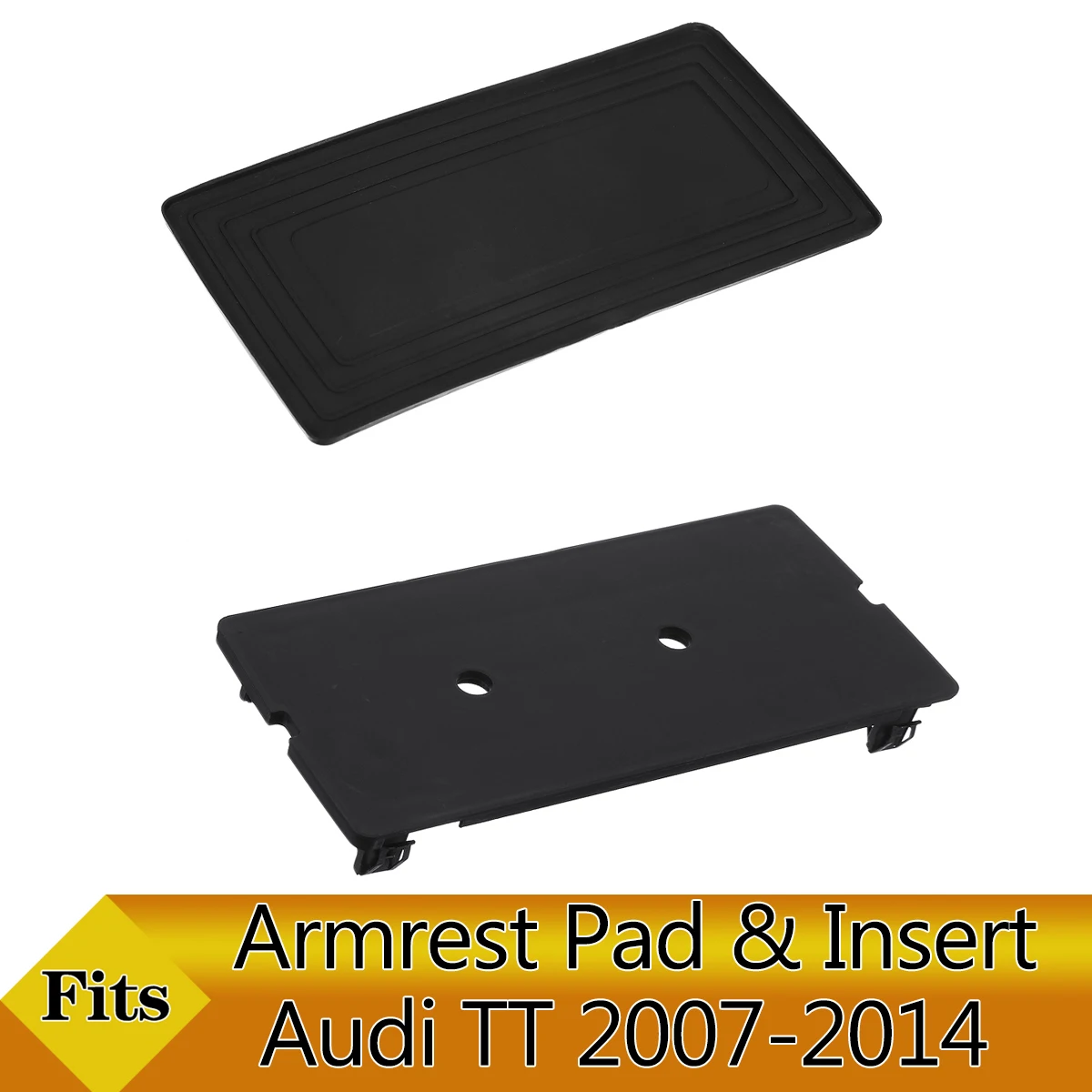 Car Armrest Center Console Cover Plate Rubber Insert Mat Pad For Audi TT MK2 TTS TTRS 07-14 8J0863274B6PS 8J88634164PK