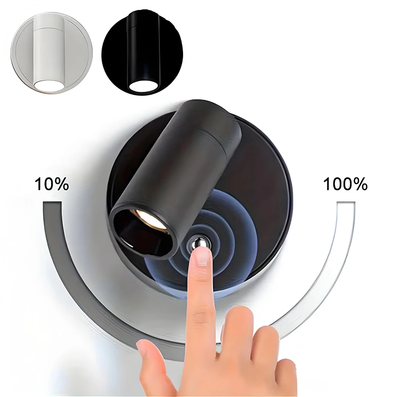 

3-Color Temperature Wireless Spotlight with Motion Sensor Magetic LED Wall Lightfor Corridor Art Display Plant