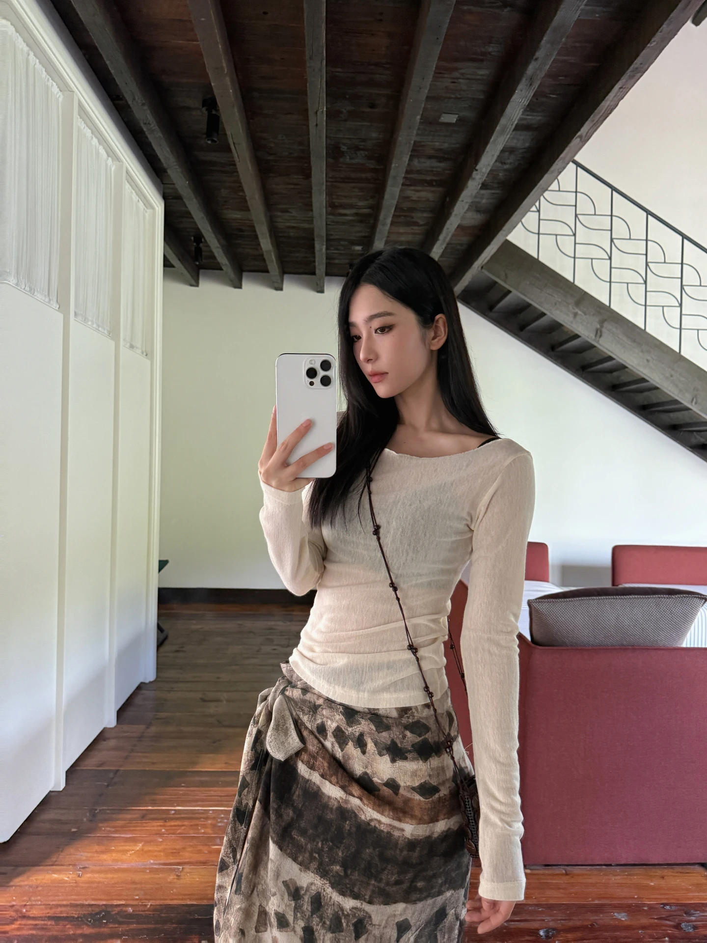 

SMBL RAIN женская трикотажная длинная футболка све двусторонняя одежда бежевого цвета повседневная облегающая осенняя мода дышащая удобная