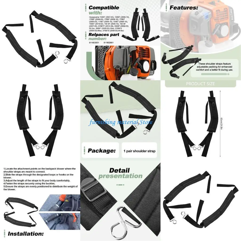 

Y5GD Professional Pack Blower Shoulder Belt Consistent 150BT 170BF Series Against Fatigue Load Stability Plan