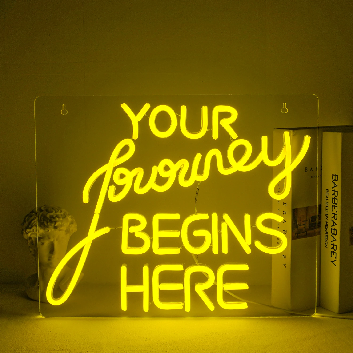 Your Money Begins Here Neon Sign Led Light Up Signs For Office Room Bedroom Decoration USB Powered Dimming Art Logo Decor