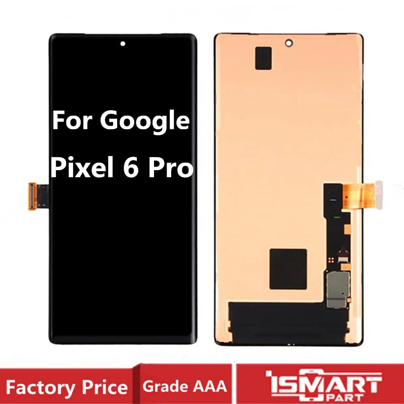 

ЖК-дисплей AMOLED для Google Pixel 6 Pro, дисплей Pixel 6Pro, ЖК-экран с сенсорным дигитайзером в сборе с рамкой без 120 Гц