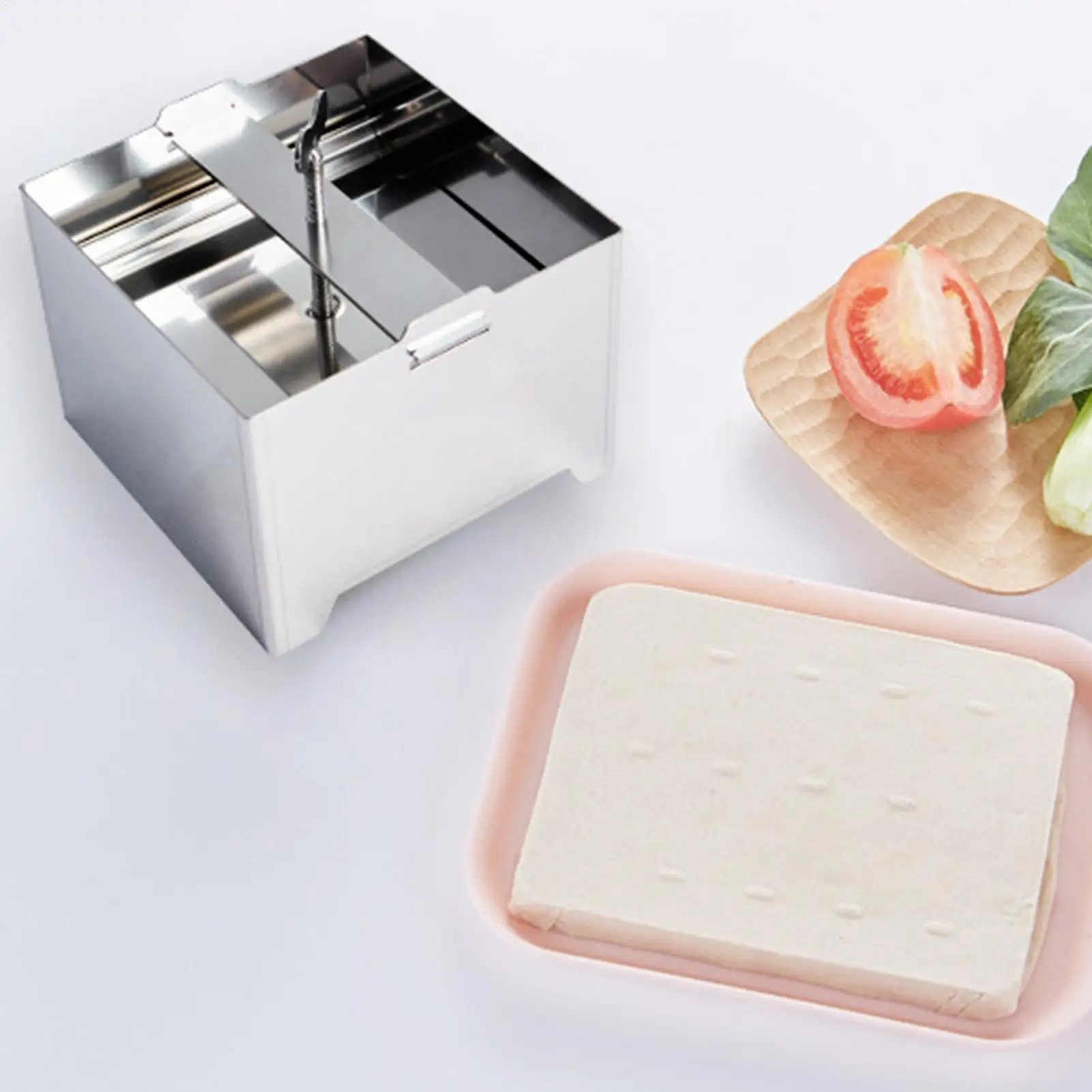 DIY Stainless Steel Tofus Press Mould Homemade TofuMold Soybean Curd Tofus Making Mold Kitchen Cooking Tool Set