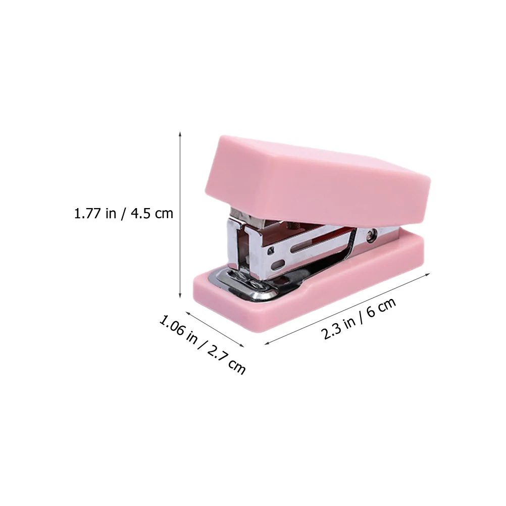 3pcs Mini Metal Portable For Desk Office Home School Small Paper Stapler Compact Handheld Stapler Classroom Teacher