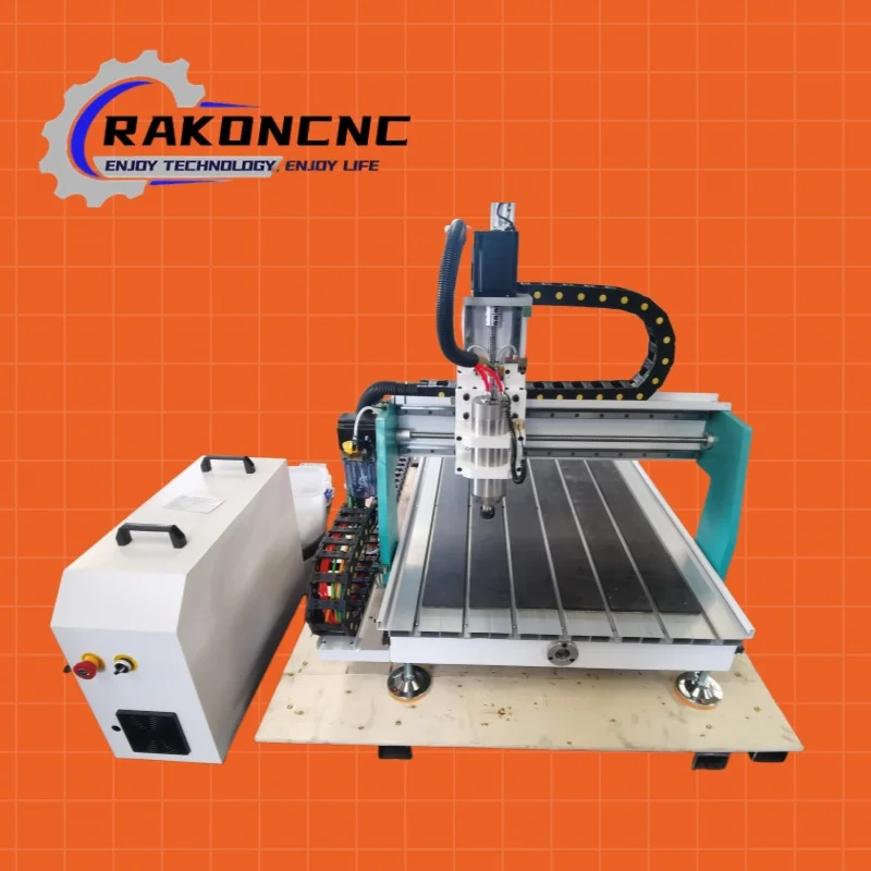 Rakon CNC Router Machine 3Axis Mini Router with 2.2KW Spindle High Precise CNC Milling Engraver for Wood Metal Acrylic Cutting