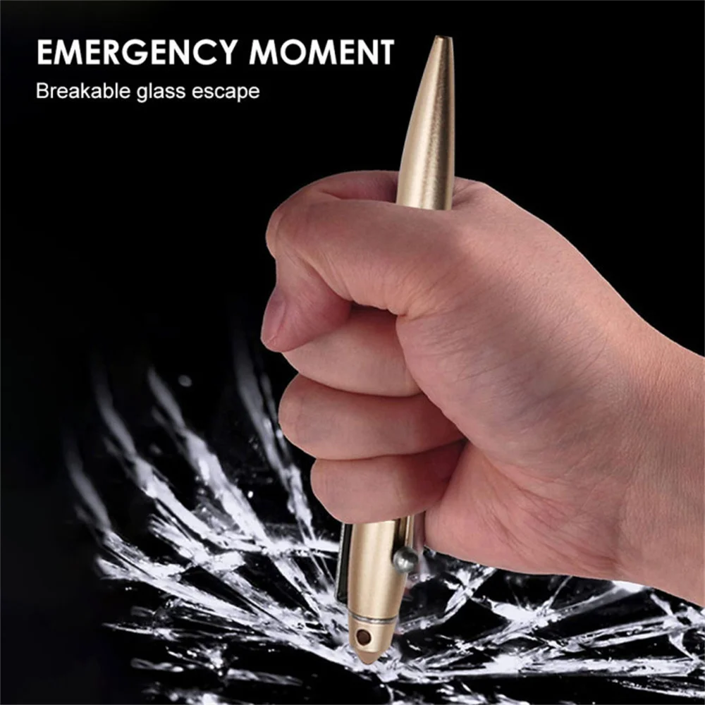 Practical Military Tactical-pen Emergency Car Window Breaker Ballpoint Pen with Pocket Clip Outdoor Drop Shipping