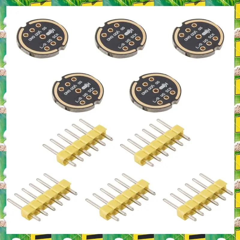 3C Electron 5Pcs INMP441 Omnidirectional Microphone Module MEMS High Precision Low Power I2S Interface Support ESP32,5Pcs INMP44