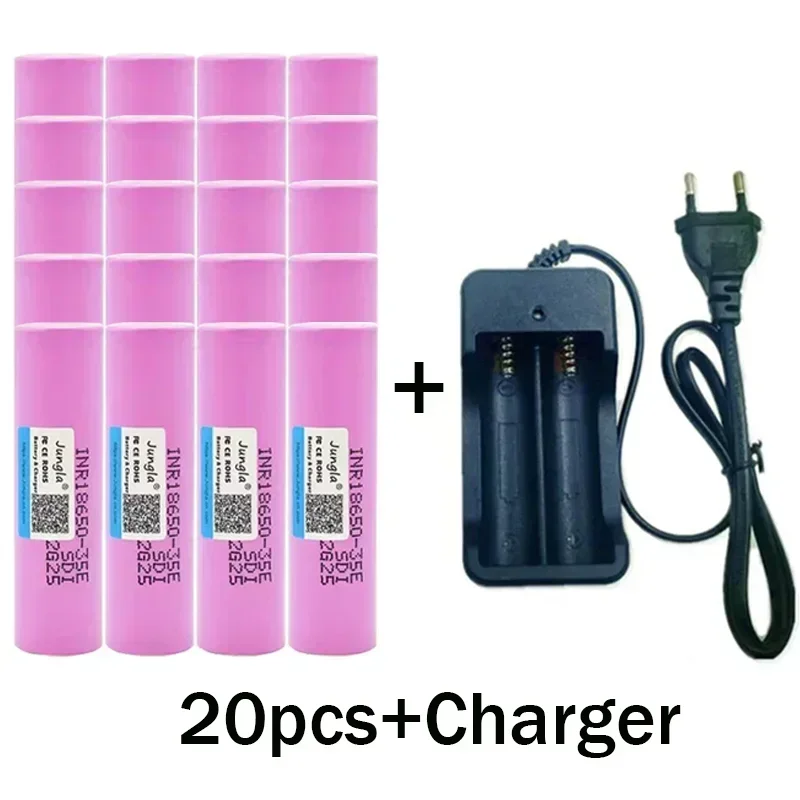 18650 battery 2024 latest best-selling 35ELI-ION 3.7V 3500MAH+charger rechargeable battery for screwdriver battery