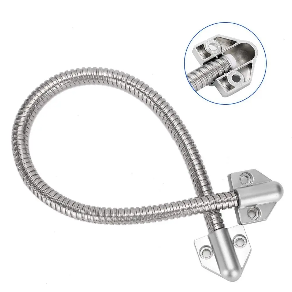 Stainless Steel Access Control Cable Anti-pinch Metal Head Cable Protector Exposed Mounting Armored Cable Secure Line Defender