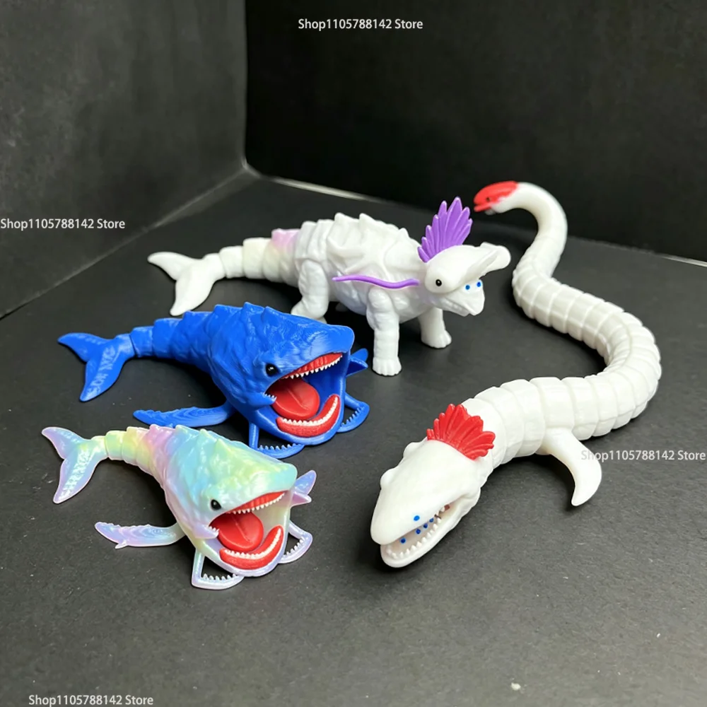 3D Printing Deep Sea Brickerback Sea Monster Model Figurines Christmas Gift Joint-movable Deep Sea Monster Ornament Gift