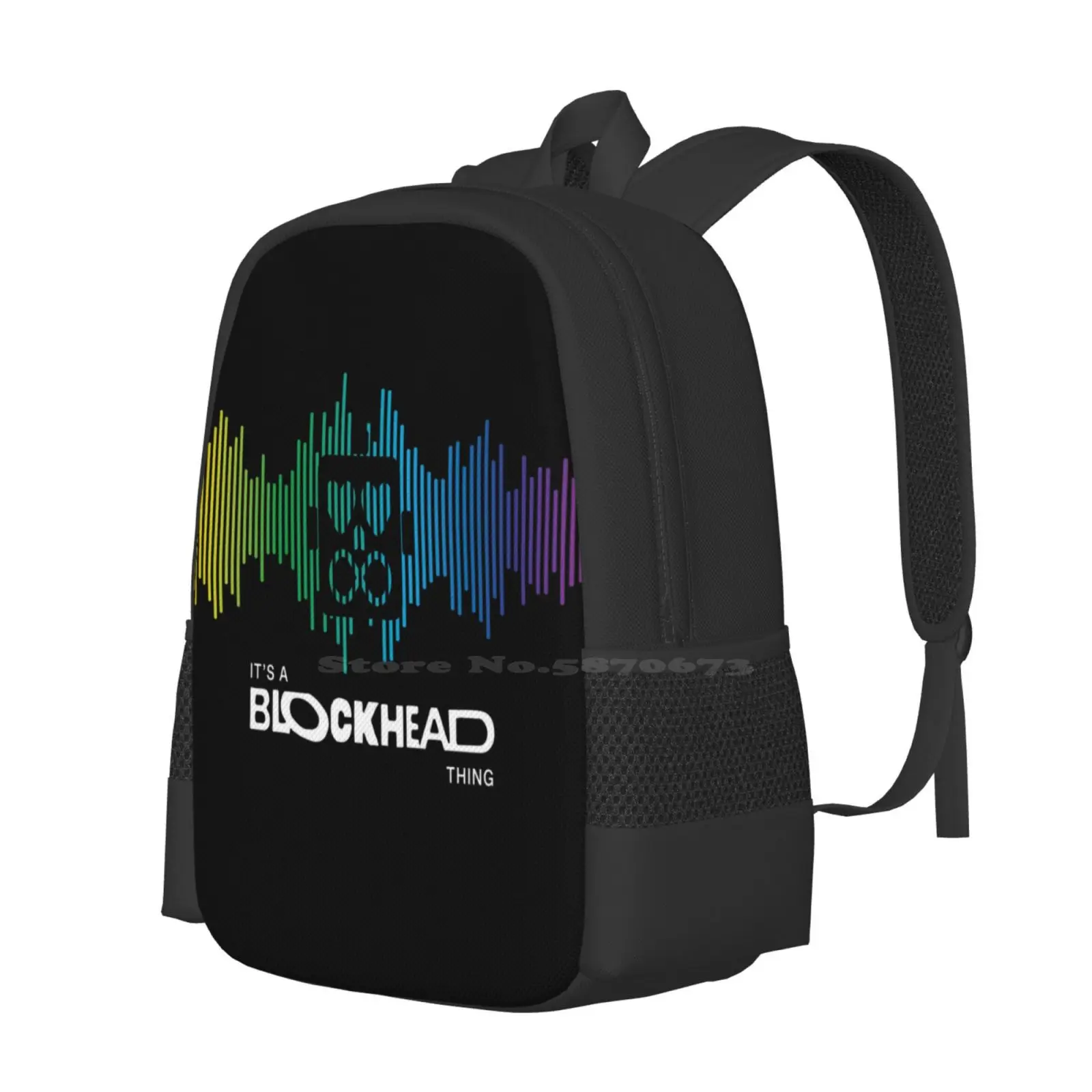 It'S A Blockhead Thing Hot Sale Schoolbag Backpack Fashion Bags Nkotb New Kids Bhlove Blockheads 90S 80S Thankful Confetti