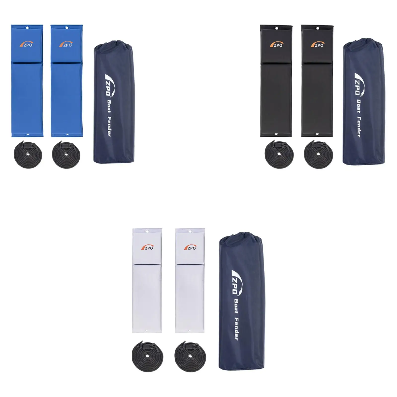 2Pcs Flat Boat Fender with Ropes Versatile Accessory Marine Dock Guards, Easy Installation