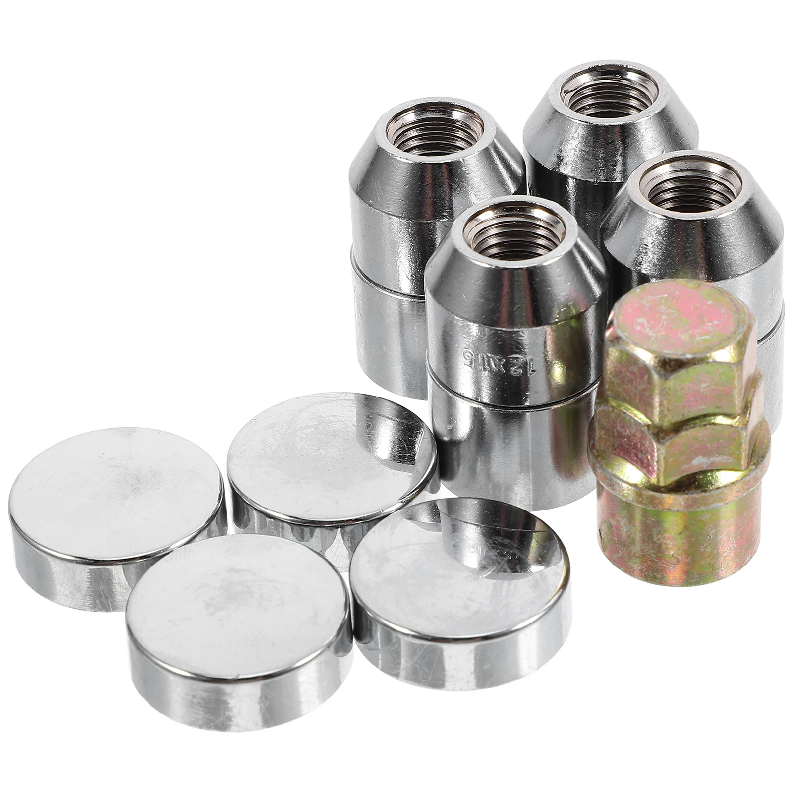 

Anti Theft Wheel Lock Nut Silver Iron Security Bolt Refitting Parts Hardened Steel Protects Car Safety Durability