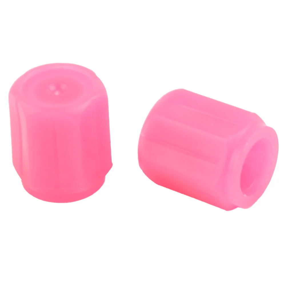 4Pcs Luminous Valve Cap Universal Glowing In Dark Fluorescent Car Motorcycle Bicycle Wheel Styling Tire Valve Covers Pink