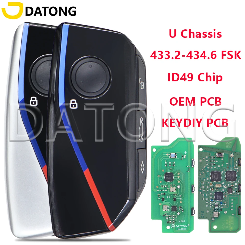 

Datong UWB OEM PCB Or FBG57 No UWB ID49 433.2-434.6 FSK Car Key For BMW 1 2 X1 X2 IX1 IX2 U06 U10 U11 U12 MINI Countryman U25
