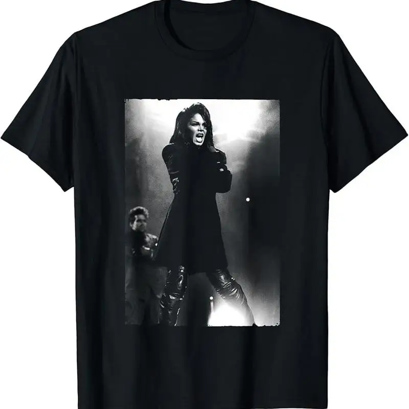 

Janet Jackson Singing Live T Shirt Black Adults Small