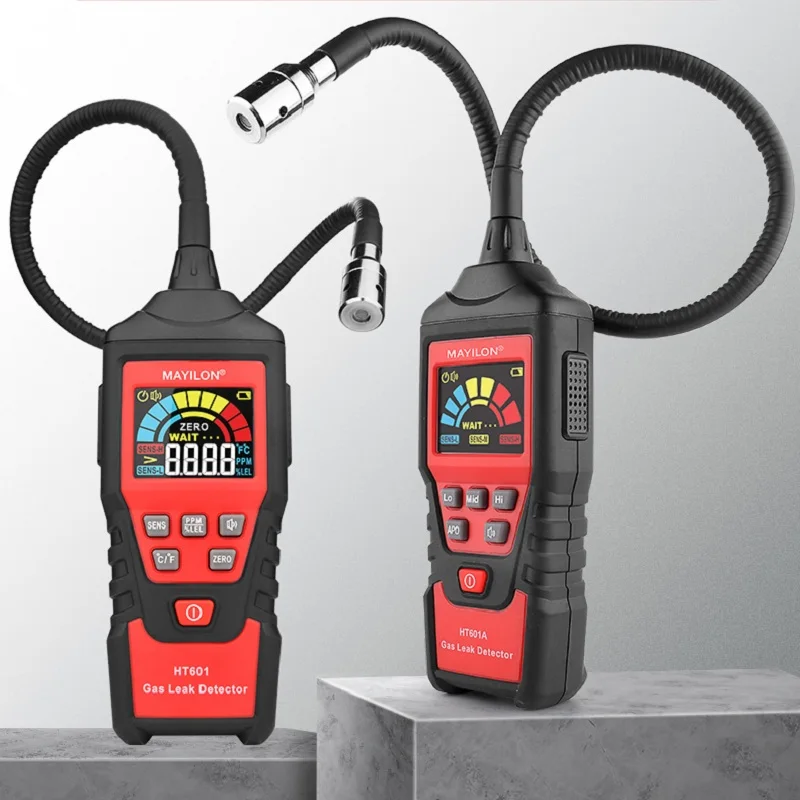 HT601A+ HT601B+ Rechargeable Portable Combustible Gas Detector Flammable Natural Gas Leakage Analyzer  HT601A  HT601B Alarm