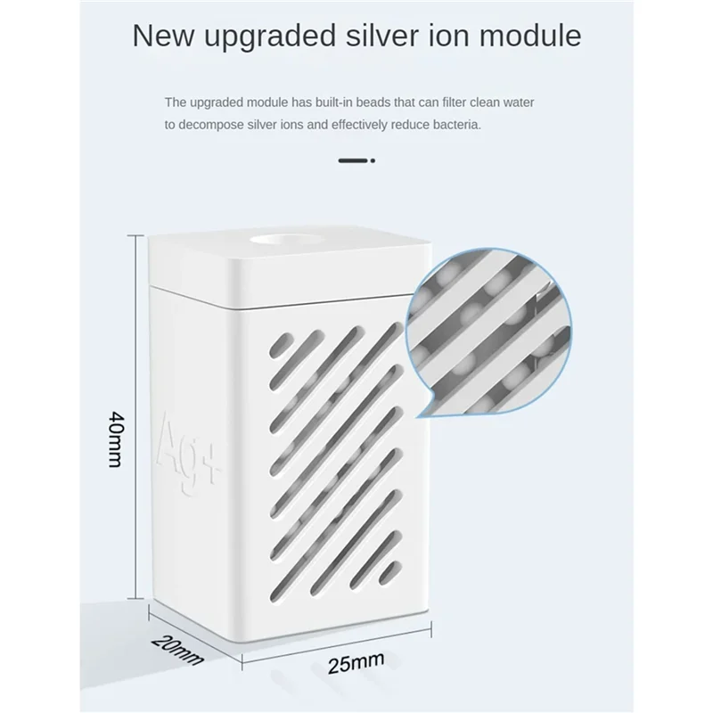 ABRS-3PCS Modulo Argento Per Dreame X10/S10/W10s/S20/X20/S10 Plus Serie Robot Serbatoio Acqua Sterilizzazione degli Odori