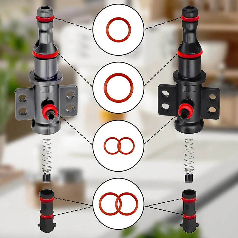 15Pcs O-Ring Dichtung Kit Silikon Dichtung Für Saeco Kaffeemaschine Brauen Gruppe Auslauf Stecker Dichtung Ringe Zubehör