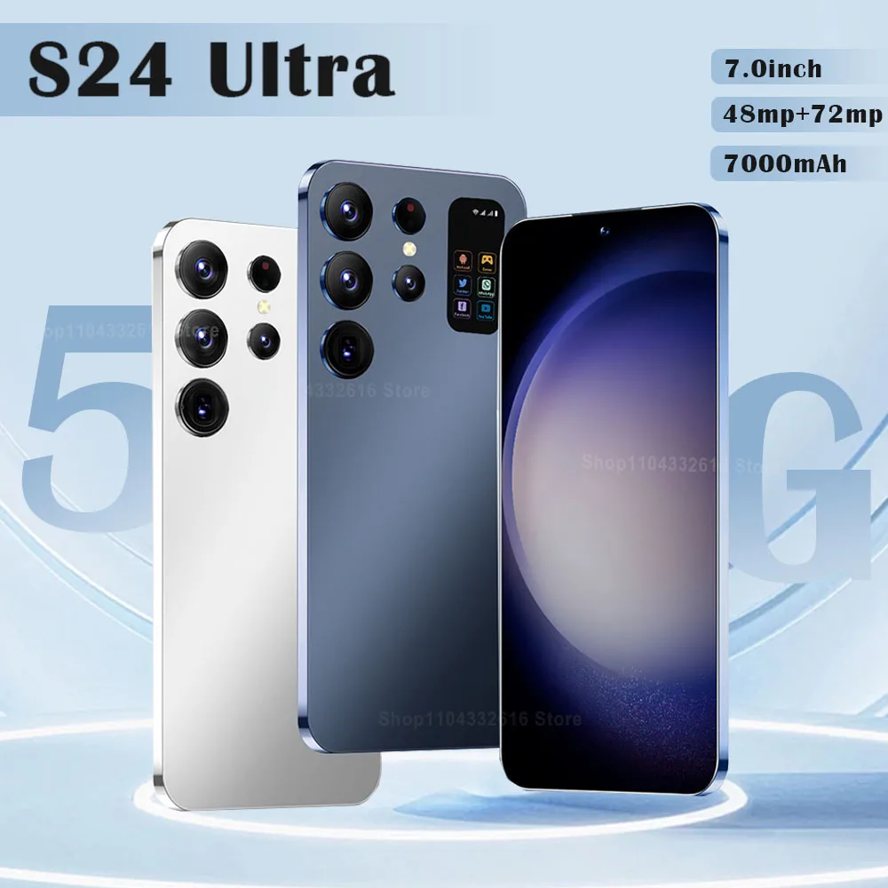 S24 Ultra smartphone Global version Snapdragon8 gen2 16G+1TB 7000mAh 48+72MP dual SIM dual standby 5G phone Android13 phone