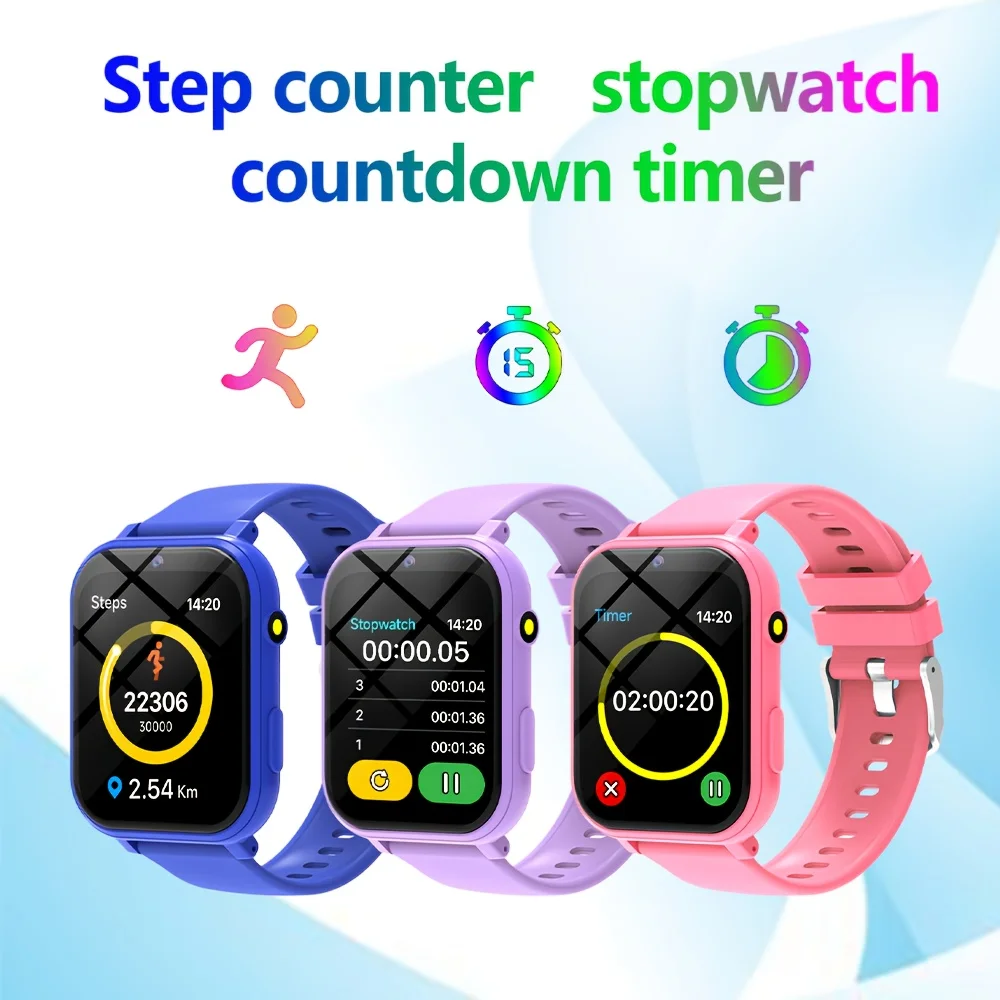 

Детские умные часы для обучения с 18 играми, камерой, фотоальбомом, стикерами, USB-зарядкой, счетчиком шагов, будильником, подарок для мальчиков и девочек