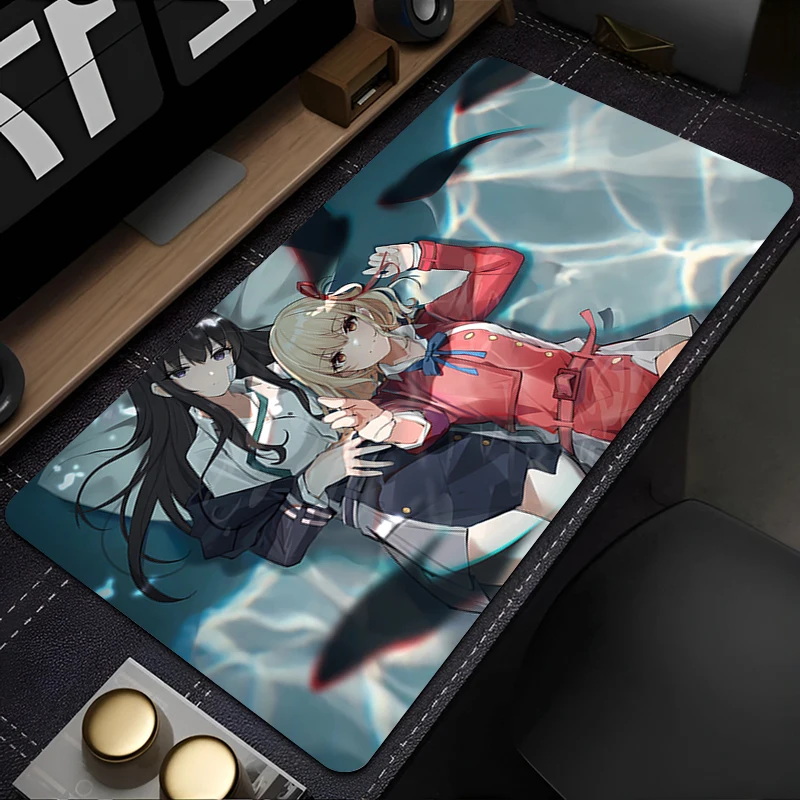 Mousepad Lycoris Anime Computer Game Mouse Pad Gaming Accessories big Non-Slip Printing Deskmat Keyboard Pad PC carpet Mausepad