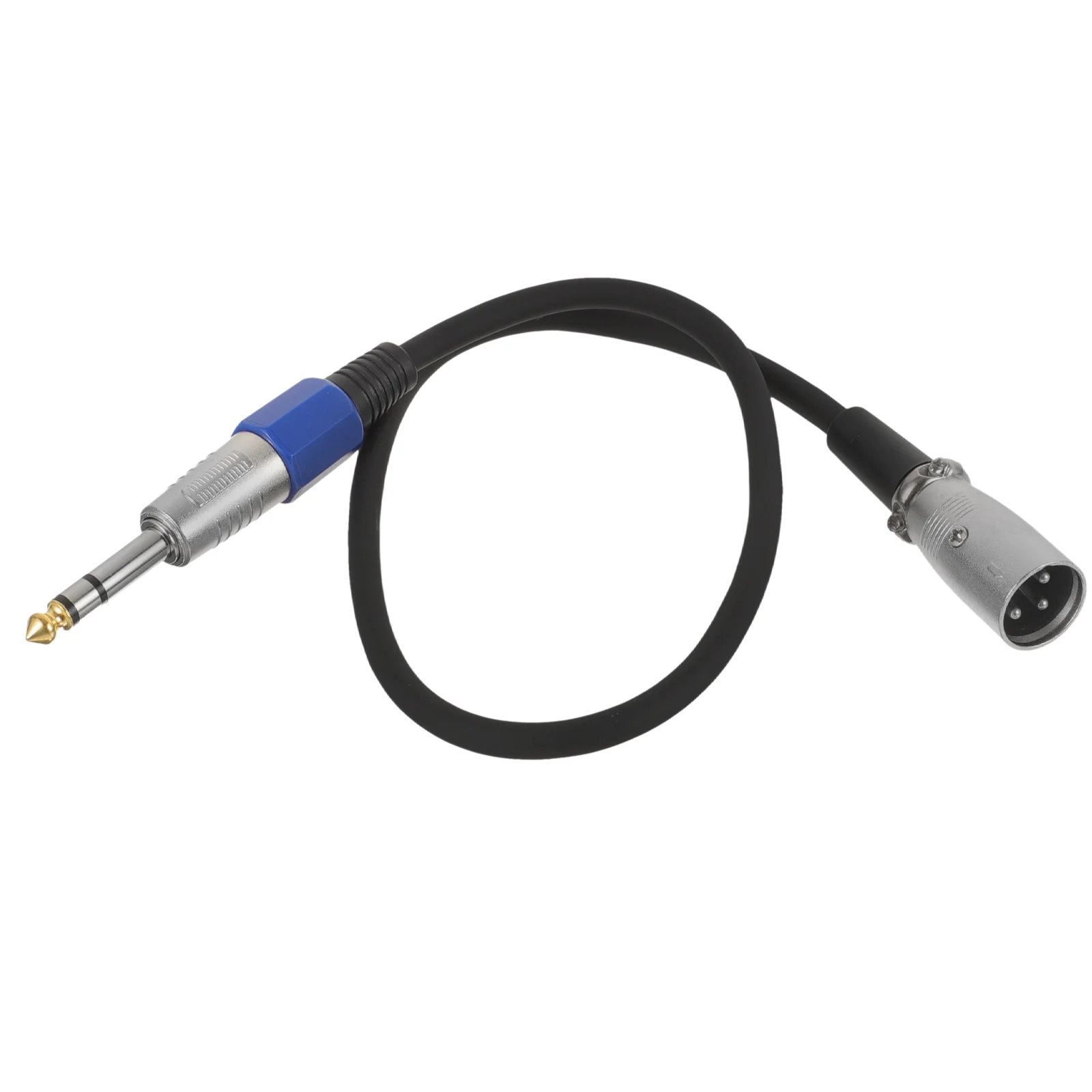 

1 4 inch to Male Cable Audio Converter Copper PVC TRS to Patch Cord Microphone Adapter 635mm Short for