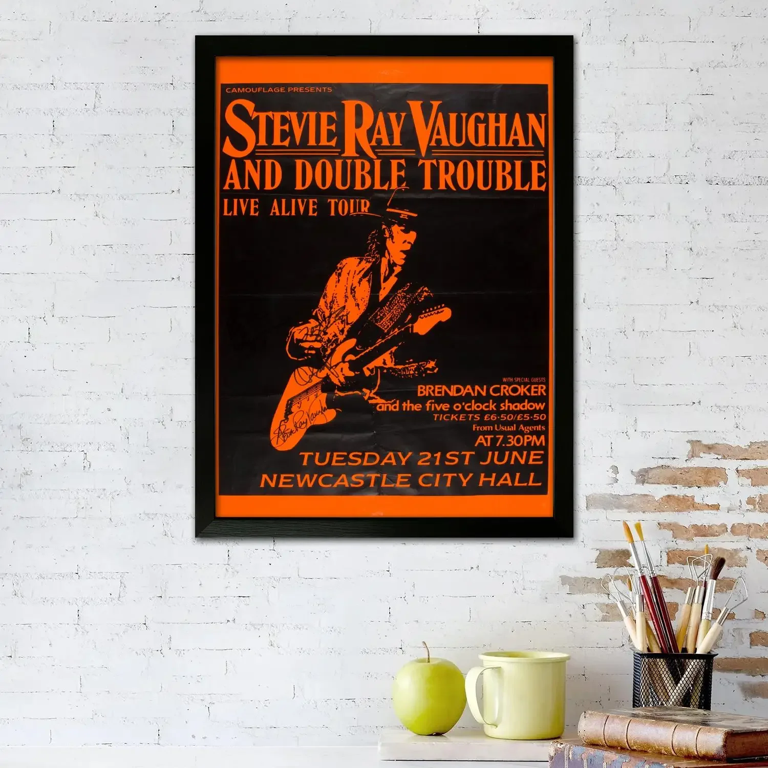 stevie ray vaughan Canvas Art Poster and Wall Art, Picture Print, Modern Family Bedroom Decor,Decorative painting