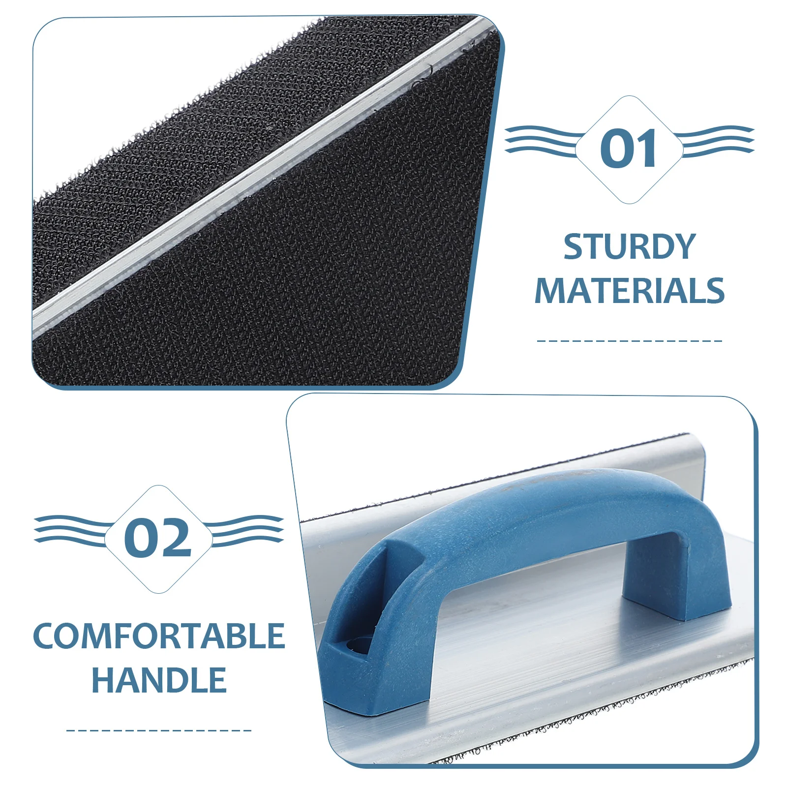 2 قطعة حامل ورق الصنفرة أداة الزاوية قبضة اليد ذاتية اللصق الرملي كتلة للجدران دريوال الخشب تلميع المعادن