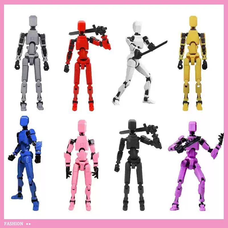 3rd Generation Lucky 13 Figure Toys Dummy 3d Printed Movable Shapeshift Robot Action Figuras Diy Mannequin Decompression Toys