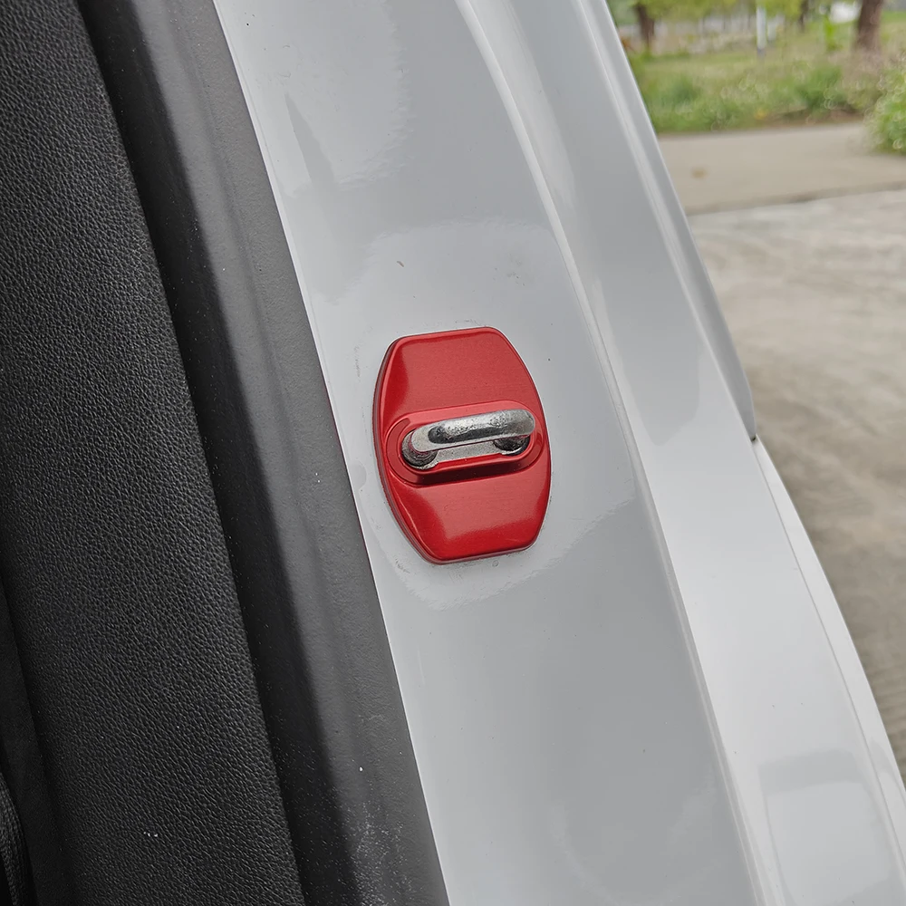 4 قطعة غطاء قفل باب السيارة ل Skyworth Skywell EV6 HT-i ET5 2022 2023 2024 2025 قفل باب السيارة مشبك الغطاء الواقي اكسسوارات