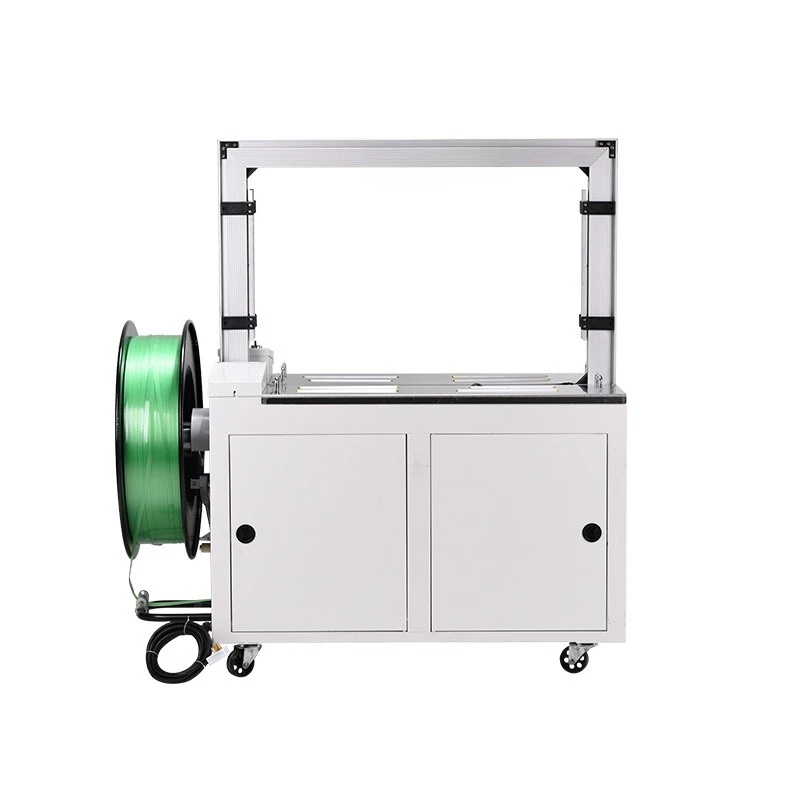 GR09-12A/B automatic packing and strapping machine automatic assembly line with plastic steel belt strapping machine