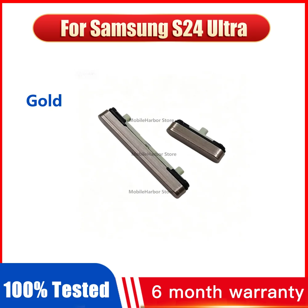 On/off Power Volume Side Button For Samsung Galaxy S24 Ultra S928 S928B S928U S928N Volume & Power Control Side key Repair Parts