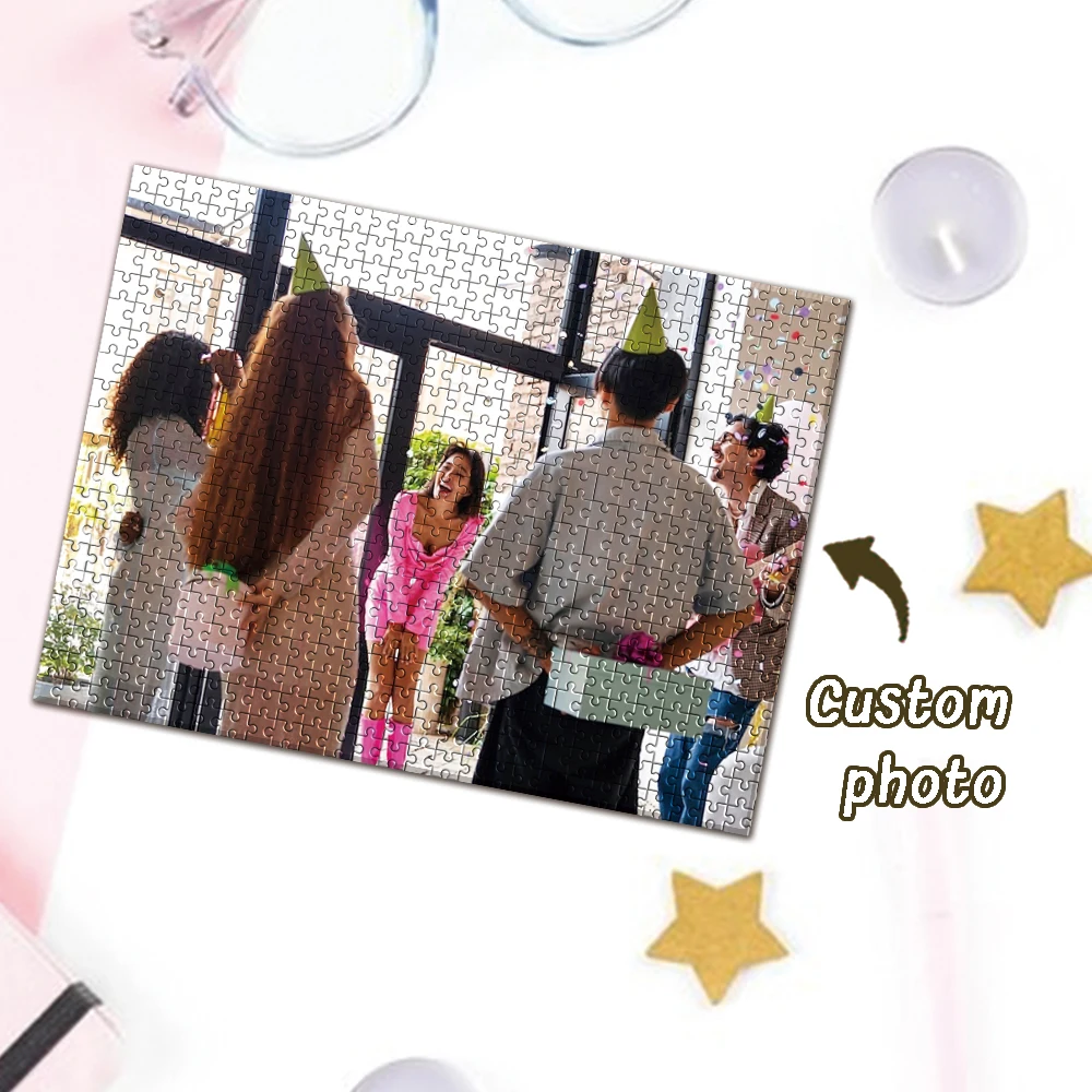 35/300/500/1000pcs, Customize wooden photo puzzle, Puzzle wooden puzzle toy for intelligence view 2