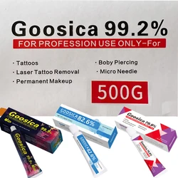 99.2% Goosica 500g 99.9% 82.6% 79.9% 10g crema per tatuaggi prima del trucco permanente Microneedle sopracciglio labbra Piercing crema ausiliaria