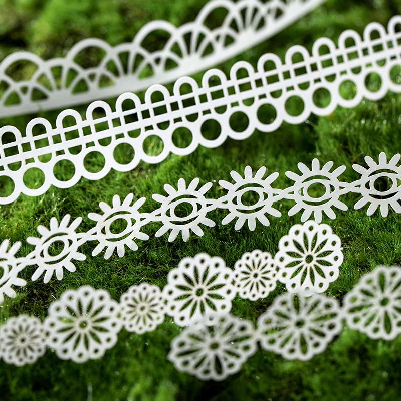 16 pcs/pack Decorative Long strip Lace lace material paper Diy Scrapbooking Background paper Craft Supplies