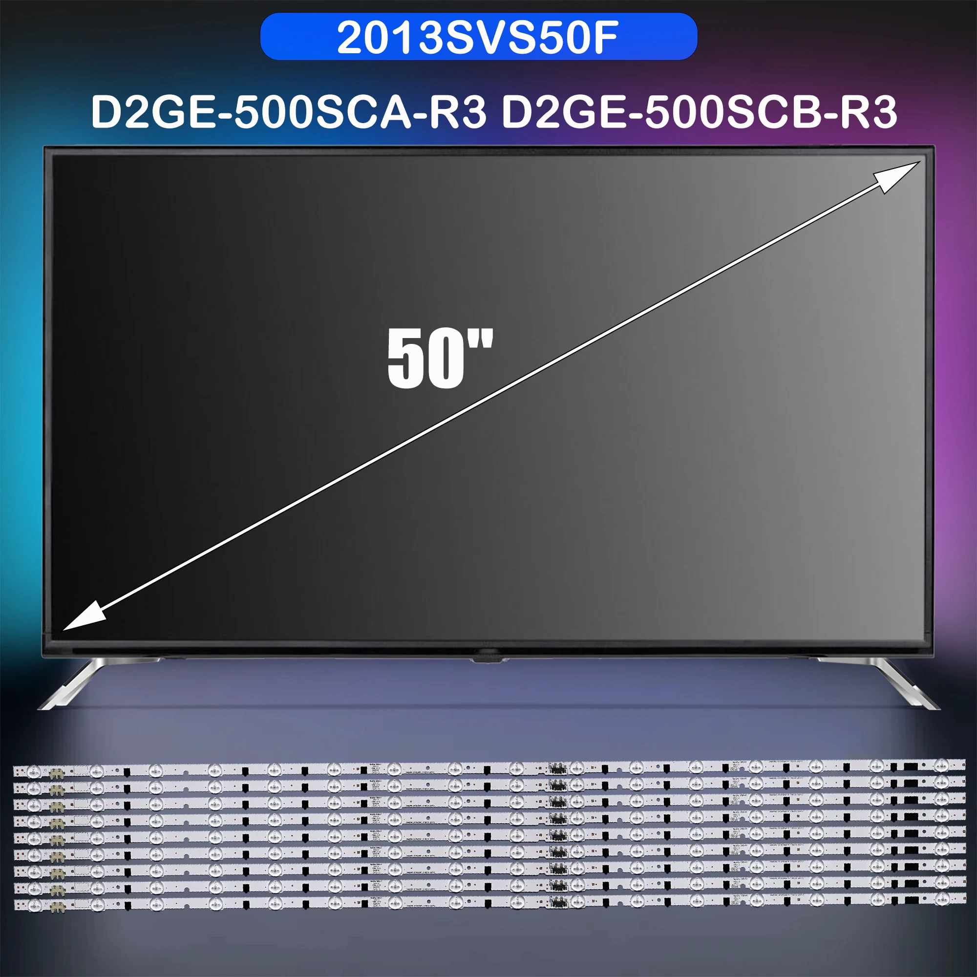 

LED Backlight strip for UE50F5300AK UE50F5300AS UE50F6350AS UE50F6350AW UE50F6400AK UE50F6510SS UE50F6740SB UE50F6800SB