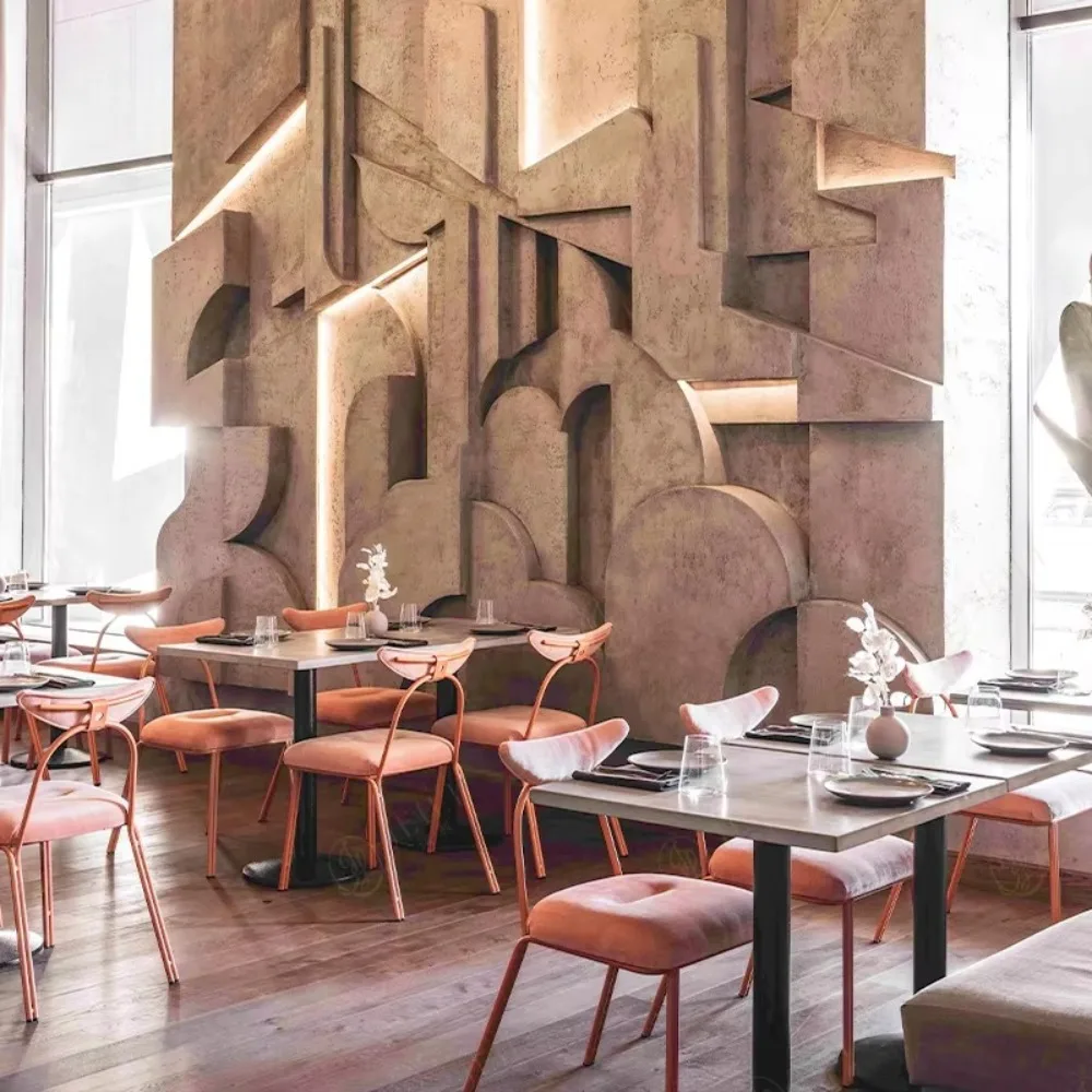 

Luxury coffee shop table and chair set fabric modular corner restaurant furniture cafe booth banquet seat sofa project