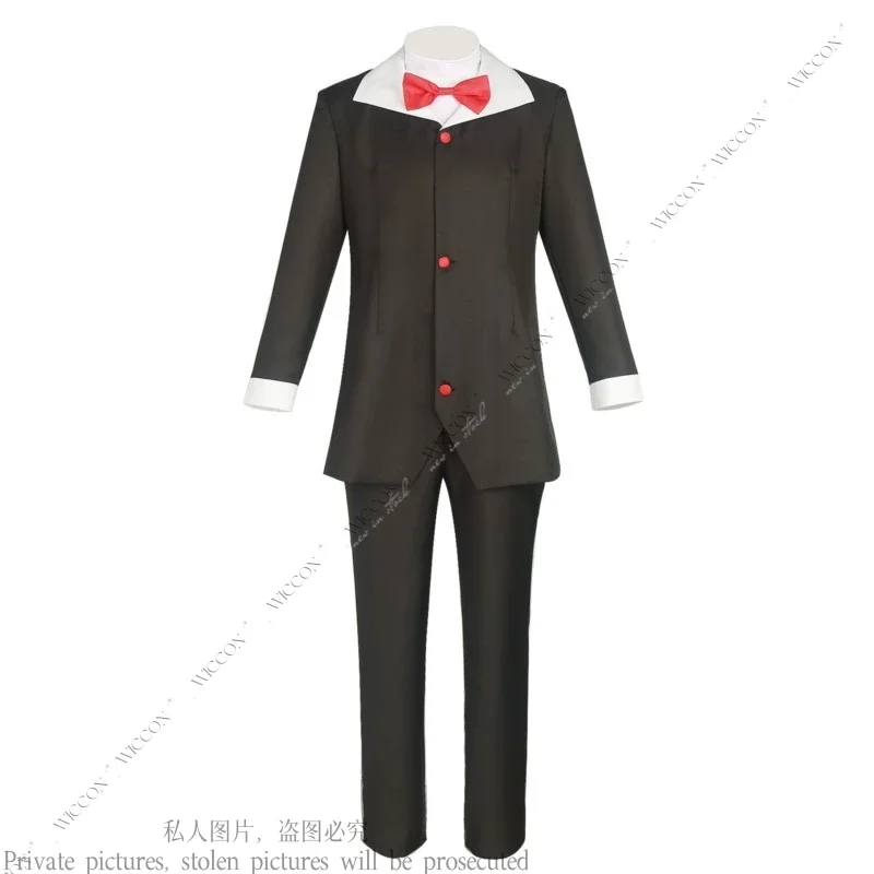 Husk Halloween Cosplay Costume Uniform Party Cosplay Costume Black Outfits With Hat Ears Eyebrows Prop Husk Hasbin Doll Set