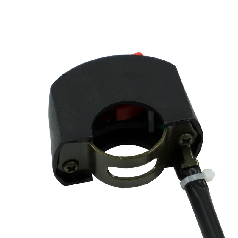 Universal Motorcycle Handlebar Flashing Switch Moto Light Switch ON OFF Button ATV Bike DC12V/10A Black Two Core Wire image 6
