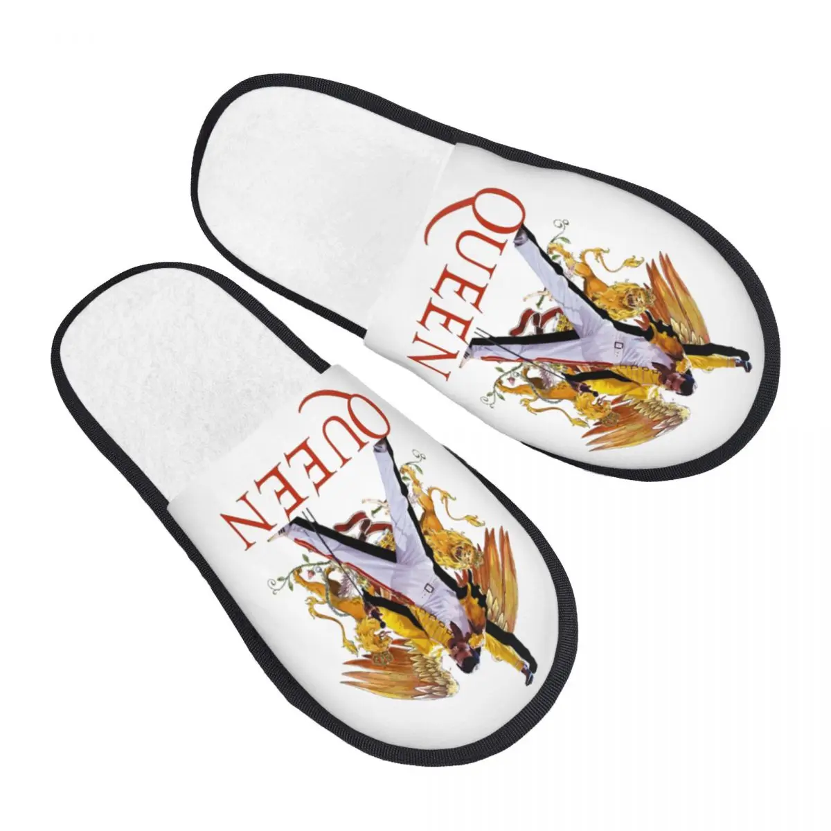 

Custom Freddie Mercury House Slippers Women Soft Memory Foam Slip On Spa Slipper Shoes