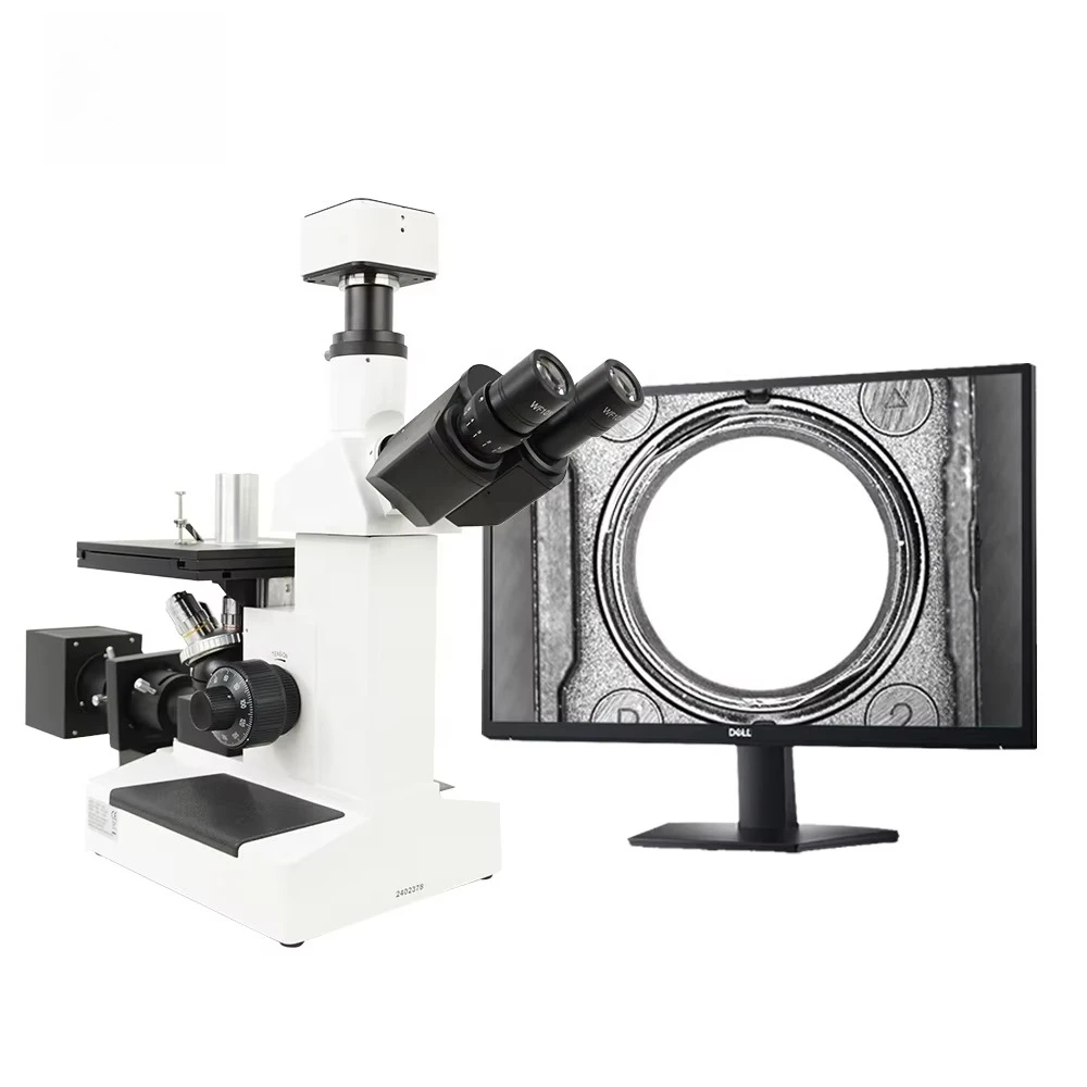 M2000D مجهر رقمي بصري ثلاثي العينيات ستيريو مقلوب - كاميرا مدمجة 20 ميجابكسل، USB3.0، تكبير 50x-1000x