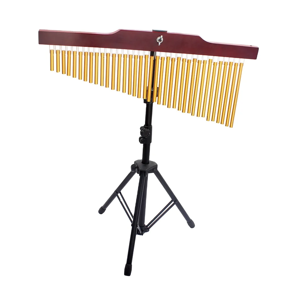 High quality 36 tone Metal Musical Percussion Instrument Wind Bar Chime With Stand