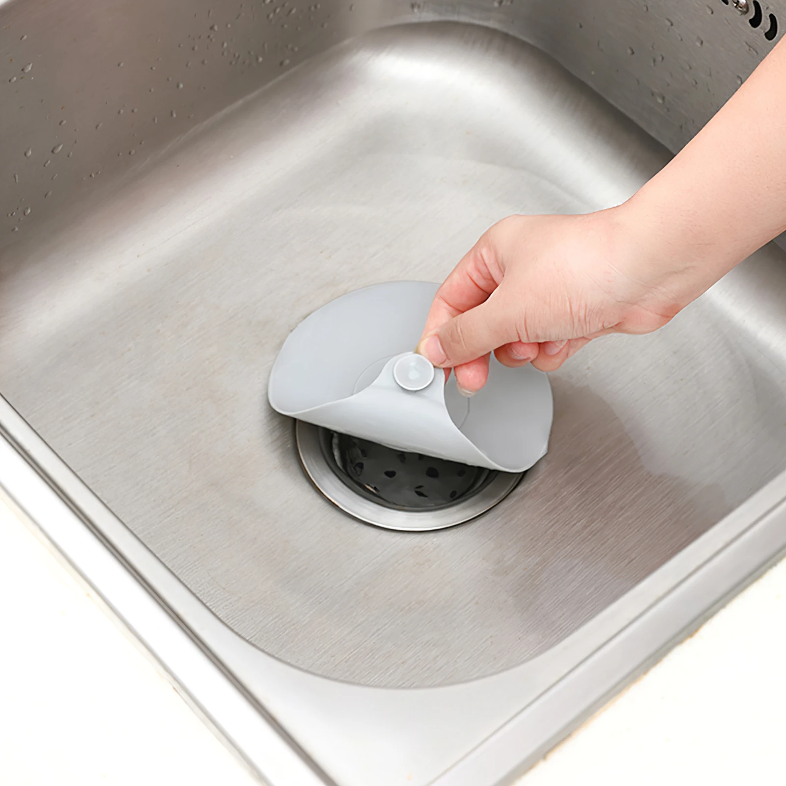 

6 Pcs Anti leakage Silicone Pad Bathtub Stoppers Sink Plugs Drain Cover Hair Stopper Premium Material Easy to Use Clean