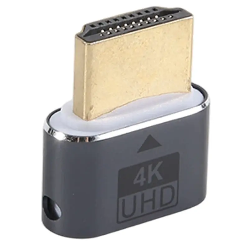 New Arrivals-Virtual HDTV 4K Display Headless Display Adapter Supports 1080P@60Hz/120Hz Maximum Resolution 4K@60Hz