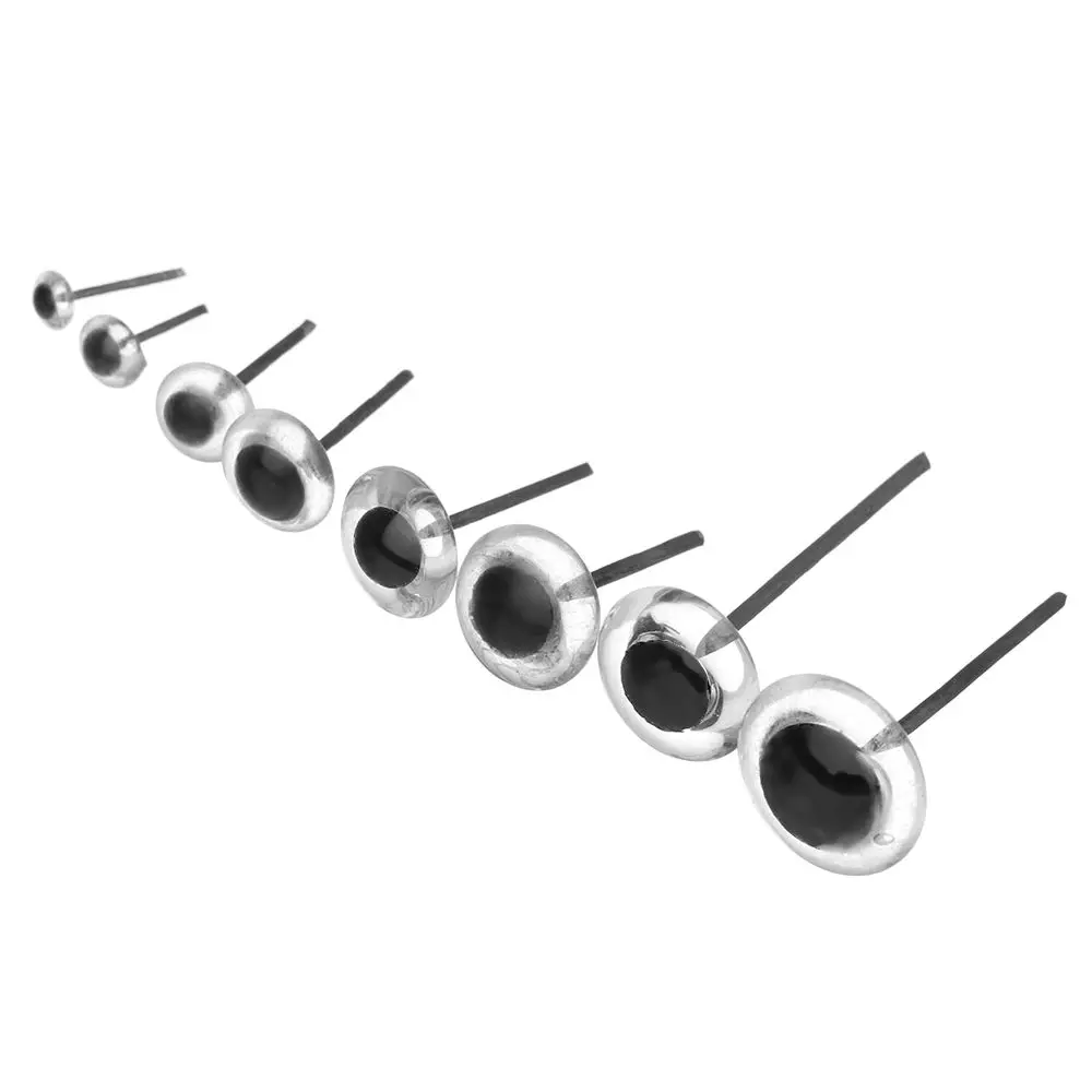 لتقوم بها بنفسك البلاستيك 3/4/5/6/7/8/9/10 مللي متر الحيوانات الدمى صنع دمى اكسسوارات الدببة إبرة التلبيد عيون الزجاج الشفاف