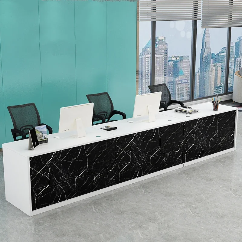 

Nordic Style Reception Desks Cashier Beauty Decor Beauty Reception Desks Podium Luxury Recepción Negocio Commercial Furniture