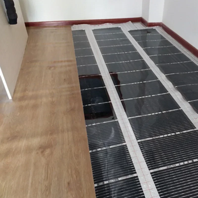 AC220V Infrared Underfloor Heating Film 220w/m2 Warm Mat with Clamps Insulation Pastes