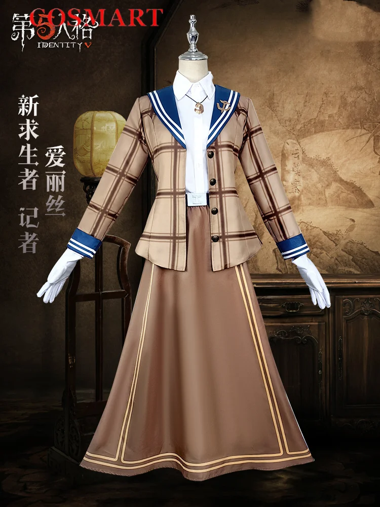 

COSMART Identity V Alice Deross Reporter Cosplay Costume Cos Game Anime Party Uniform Hallowen Play Role Clothes Clothing